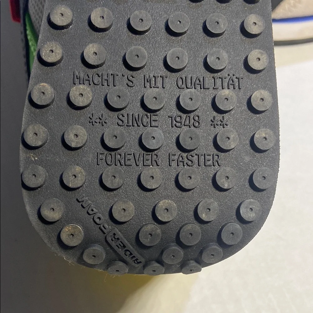 PUMA Kids “Future Rider” Sneakers in Gray, Green, and Red - Picture 7 of 8